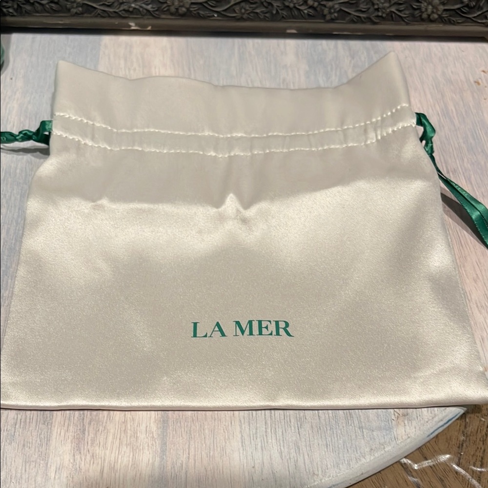 La Mer Cream Satin Bag